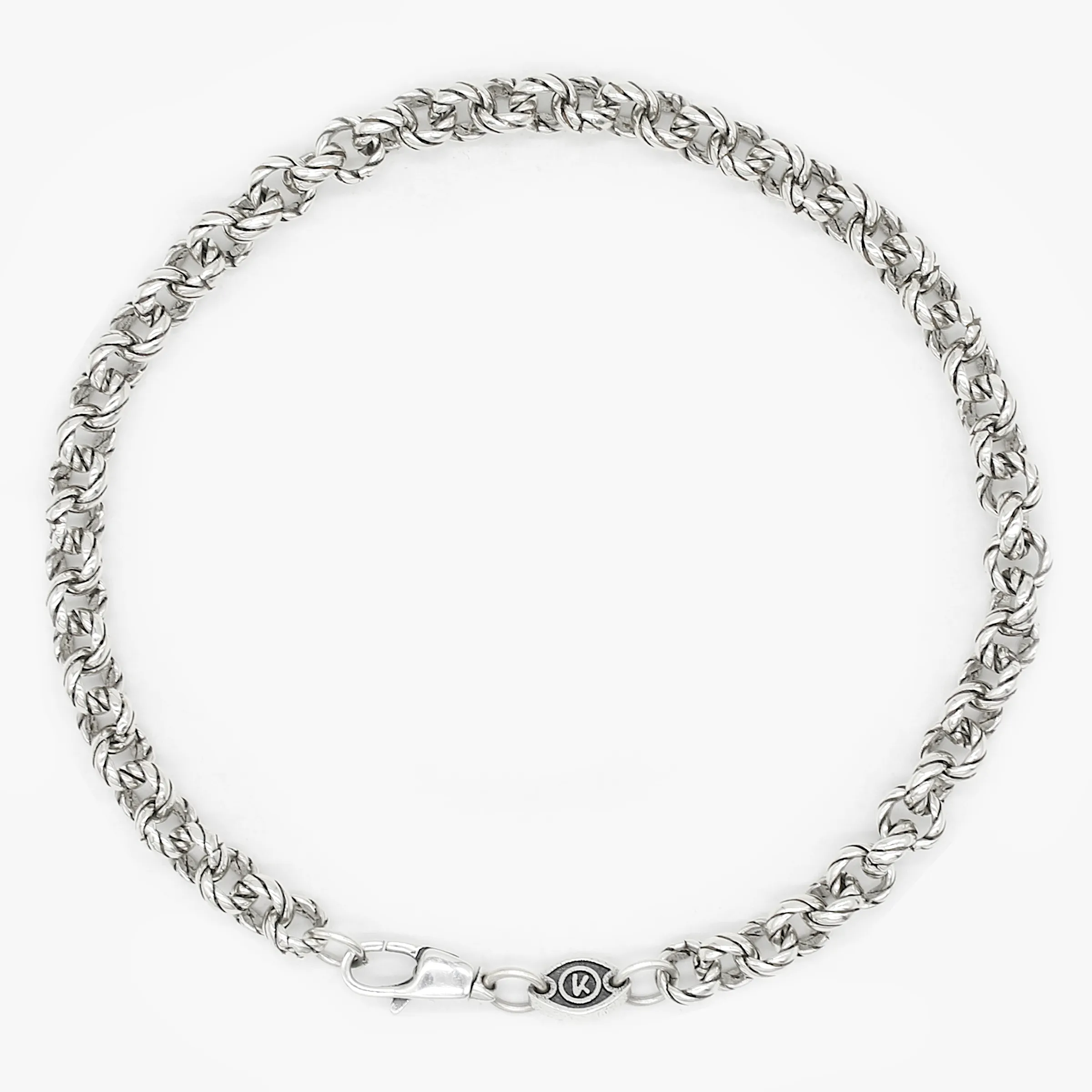 5mm "Bali" Sterling Silver Chain Link Bracelet
