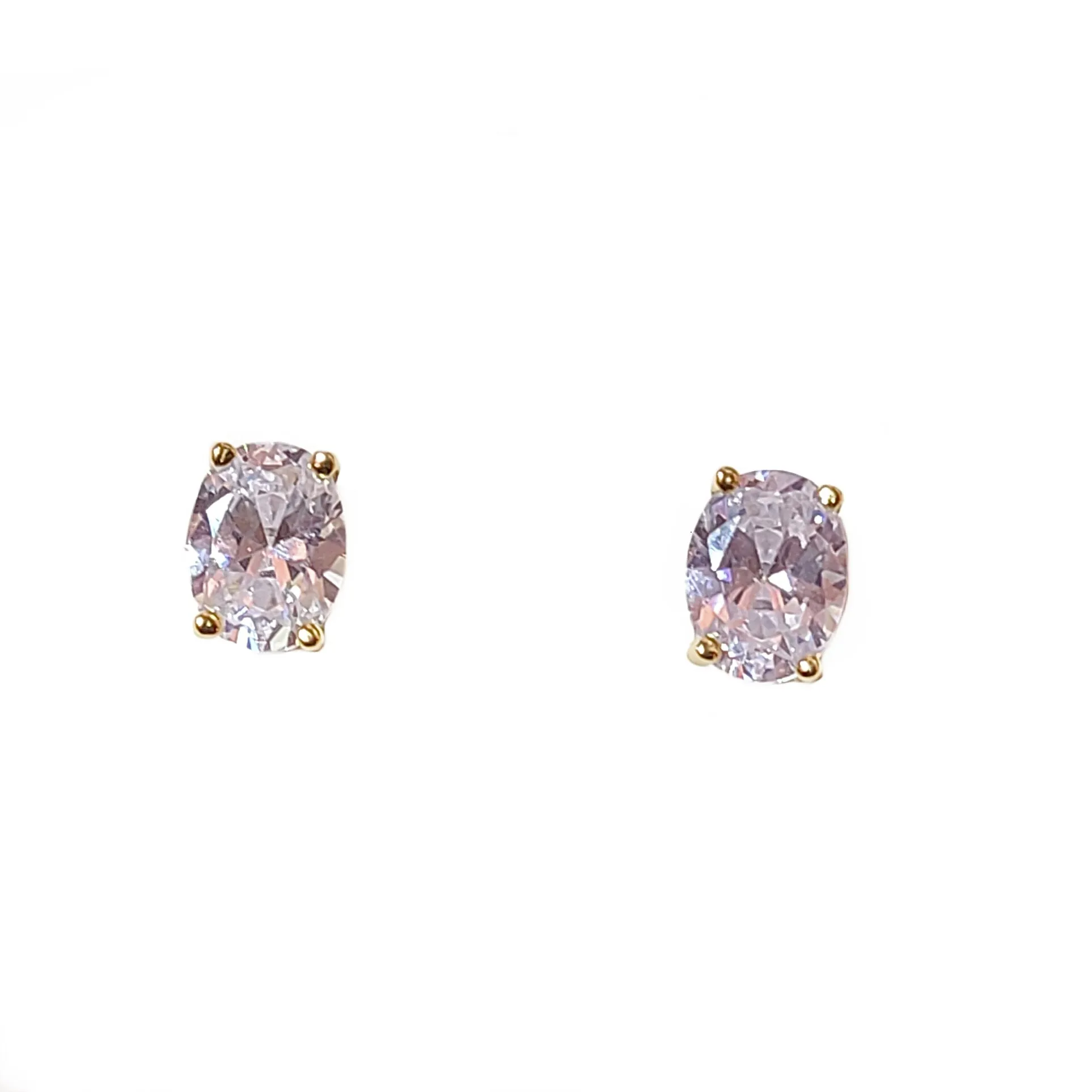 Amy Oval Birthstone Sparkle Studs