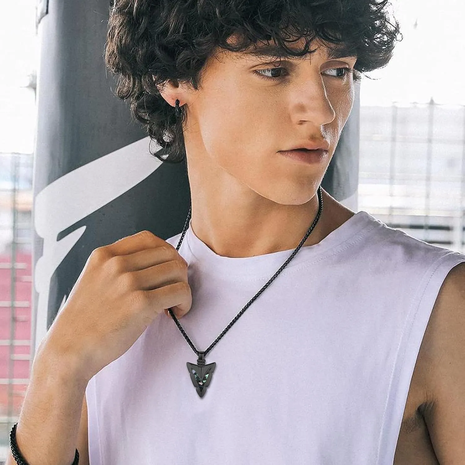 Arrowhead Necklace 925 Sterling Silver Arrow Pendant Necklace Jewelry Gifts for Men Women