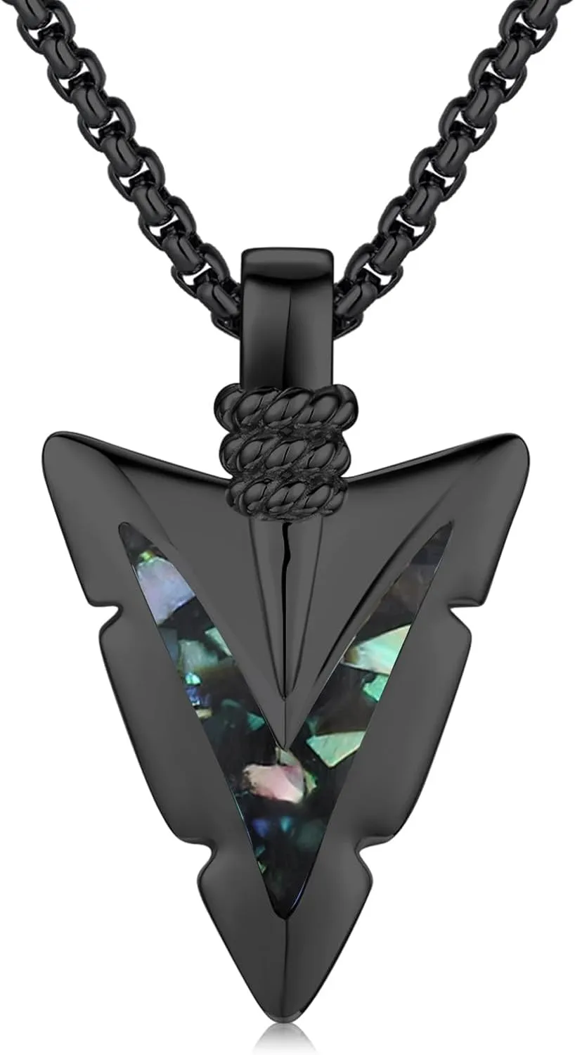 Arrowhead Necklace 925 Sterling Silver Arrow Pendant Necklace Jewelry Gifts for Men Women