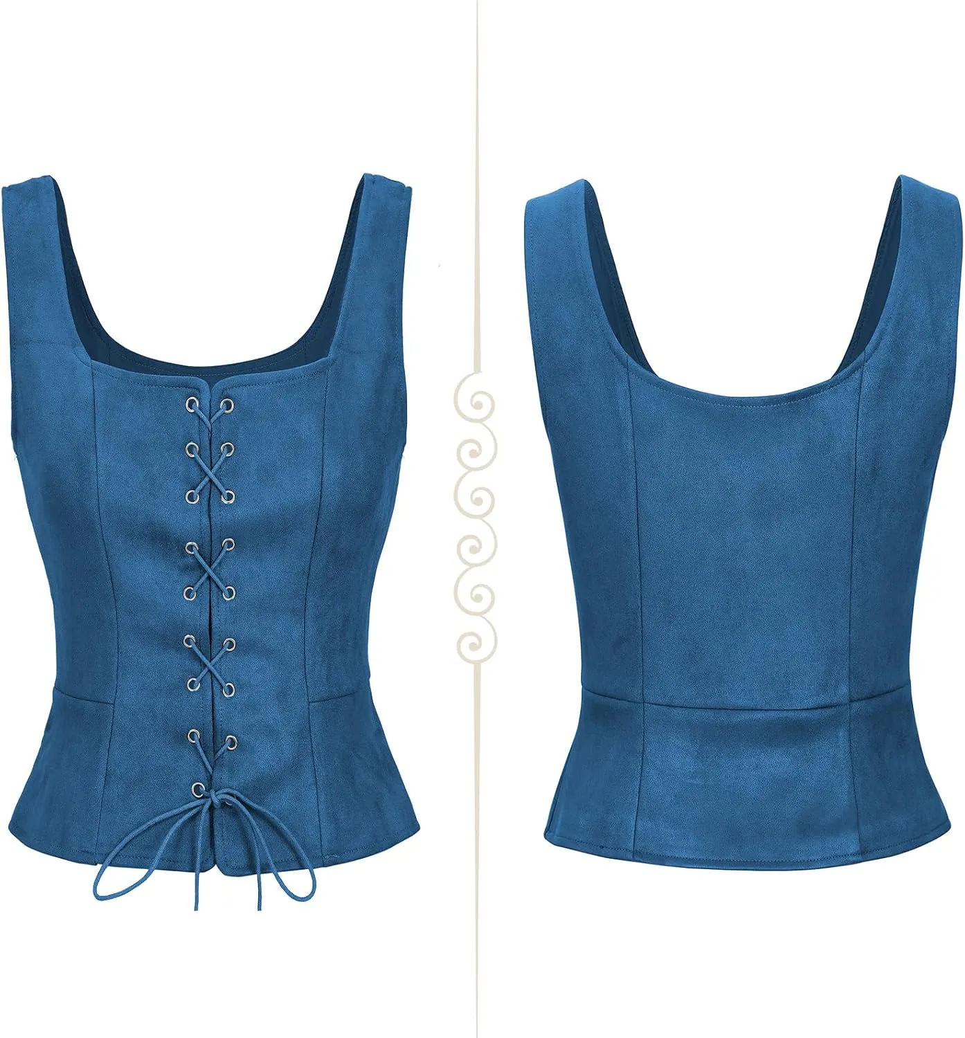 Century Star Renaissance Corset Costume Women Pirate Medieval Viking Floral Top Ren Faire Vest Victorian Plus Size Bodice