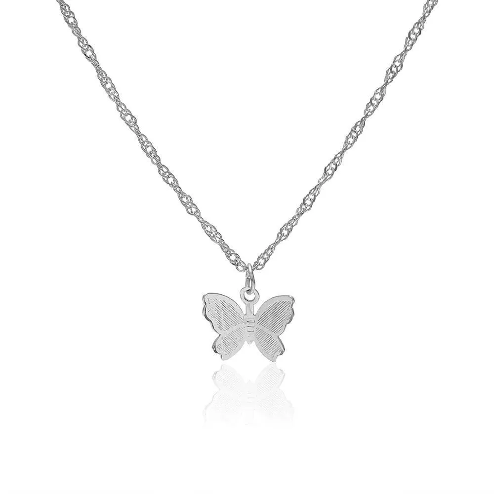 Elegant And Dainty Butterfly Choker Necklace