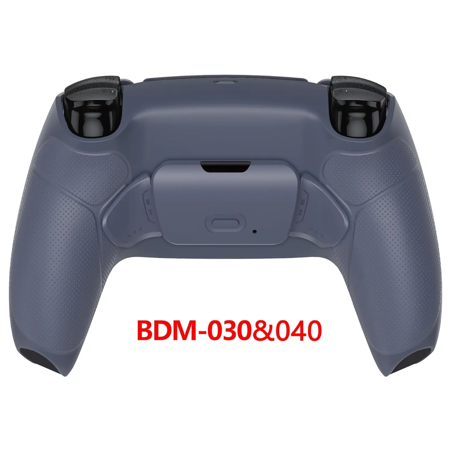 eXtremeRate Sterling Silver Rubberized Grip Programable Rise Remap Kit for PS5 Controller BDM-030 040 050 Models, Upgrade Board & Redesigned Back Shell & Back Buttons for PS5 Controller