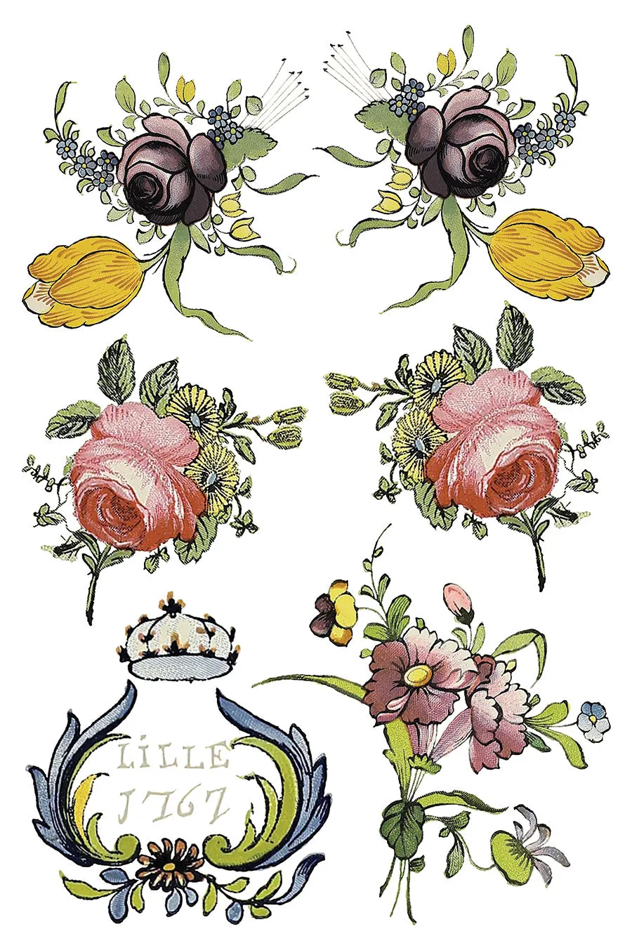 Fairy Tale Florals Transfer