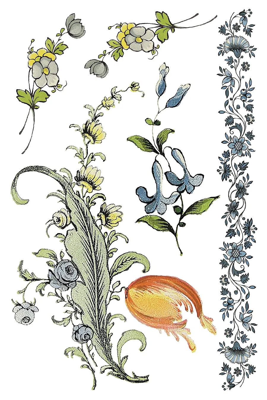 Fairy Tale Florals Transfer