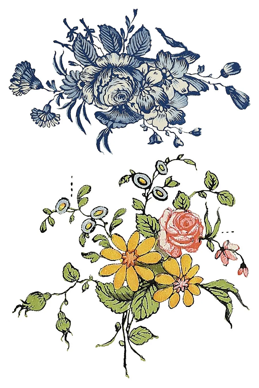 Fairy Tale Florals Transfer