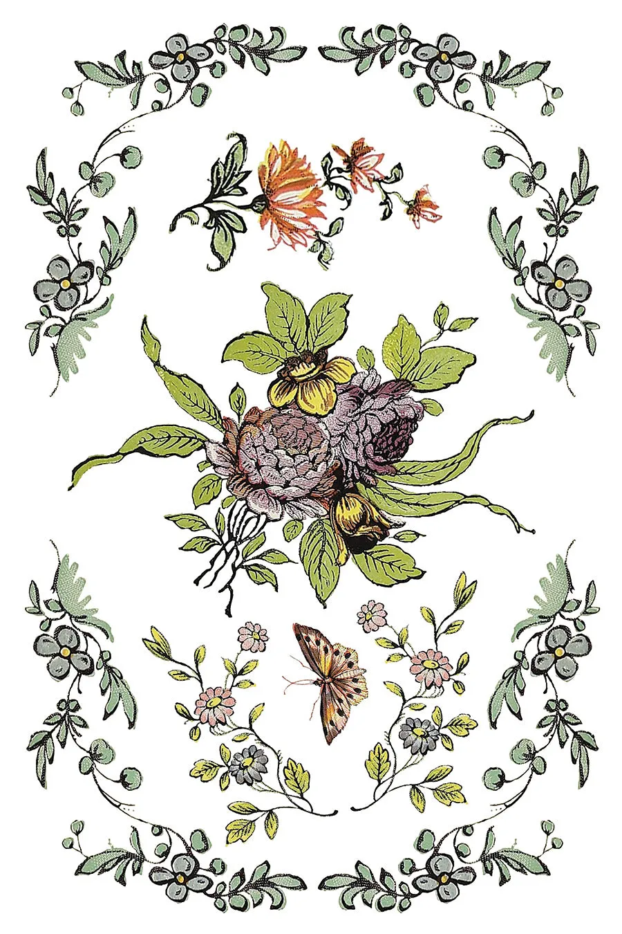 Fairy Tale Florals Transfer