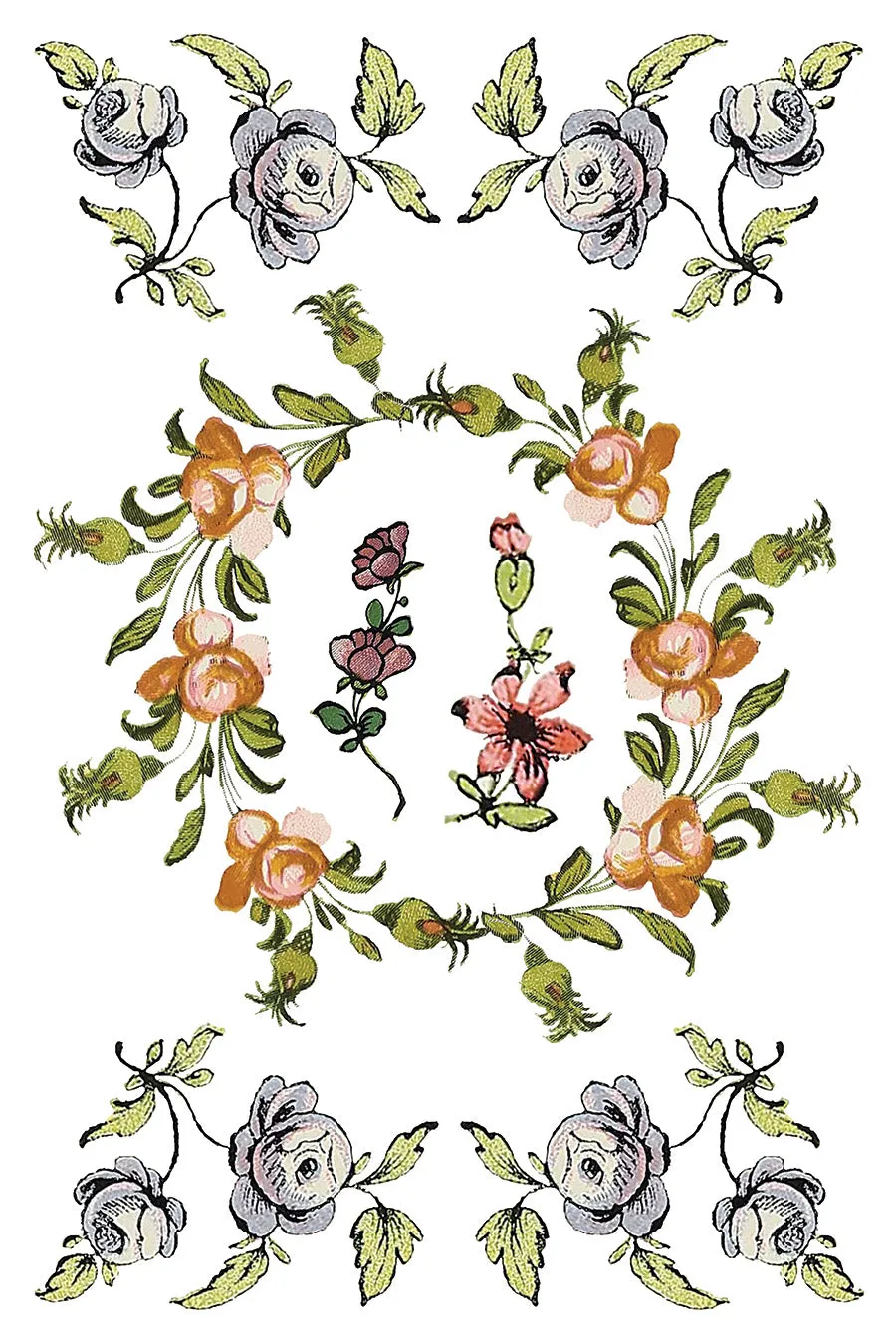 Fairy Tale Florals Transfer