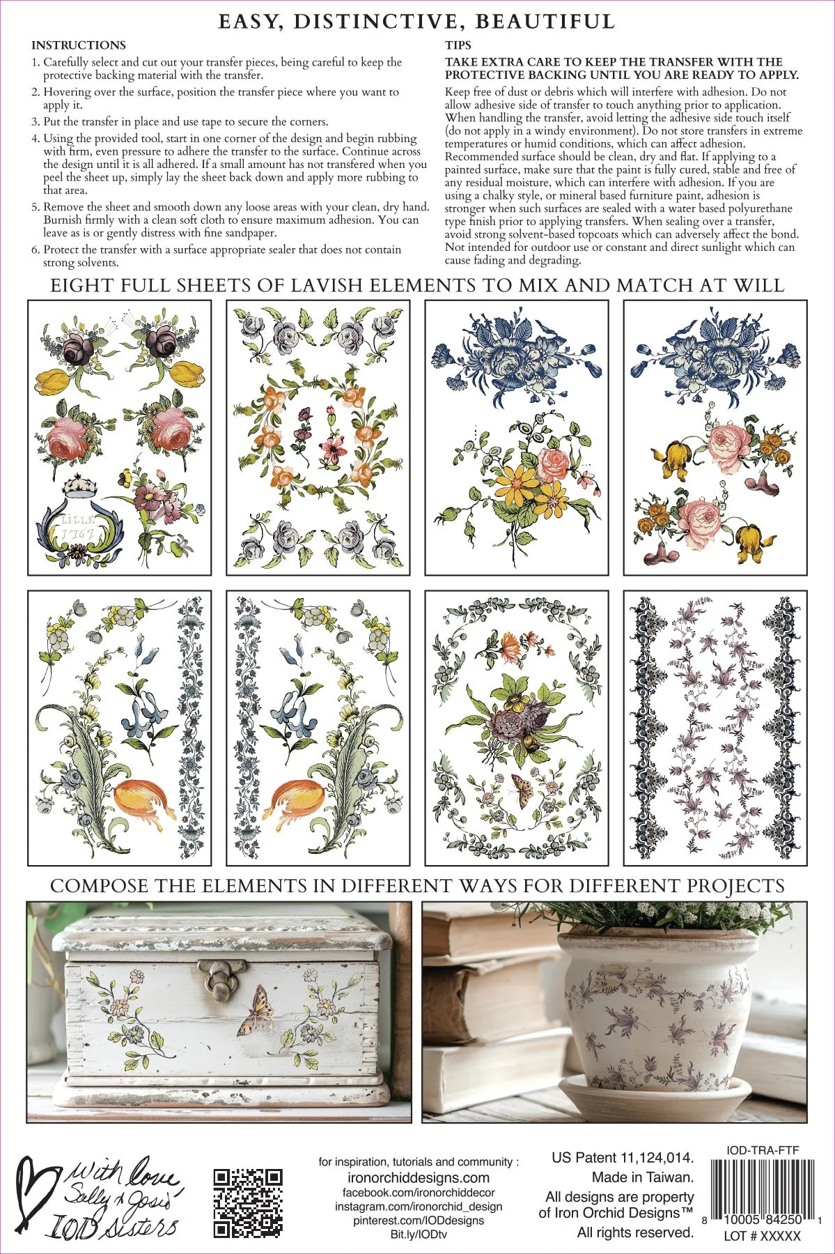 Fairy Tale Florals Transfer