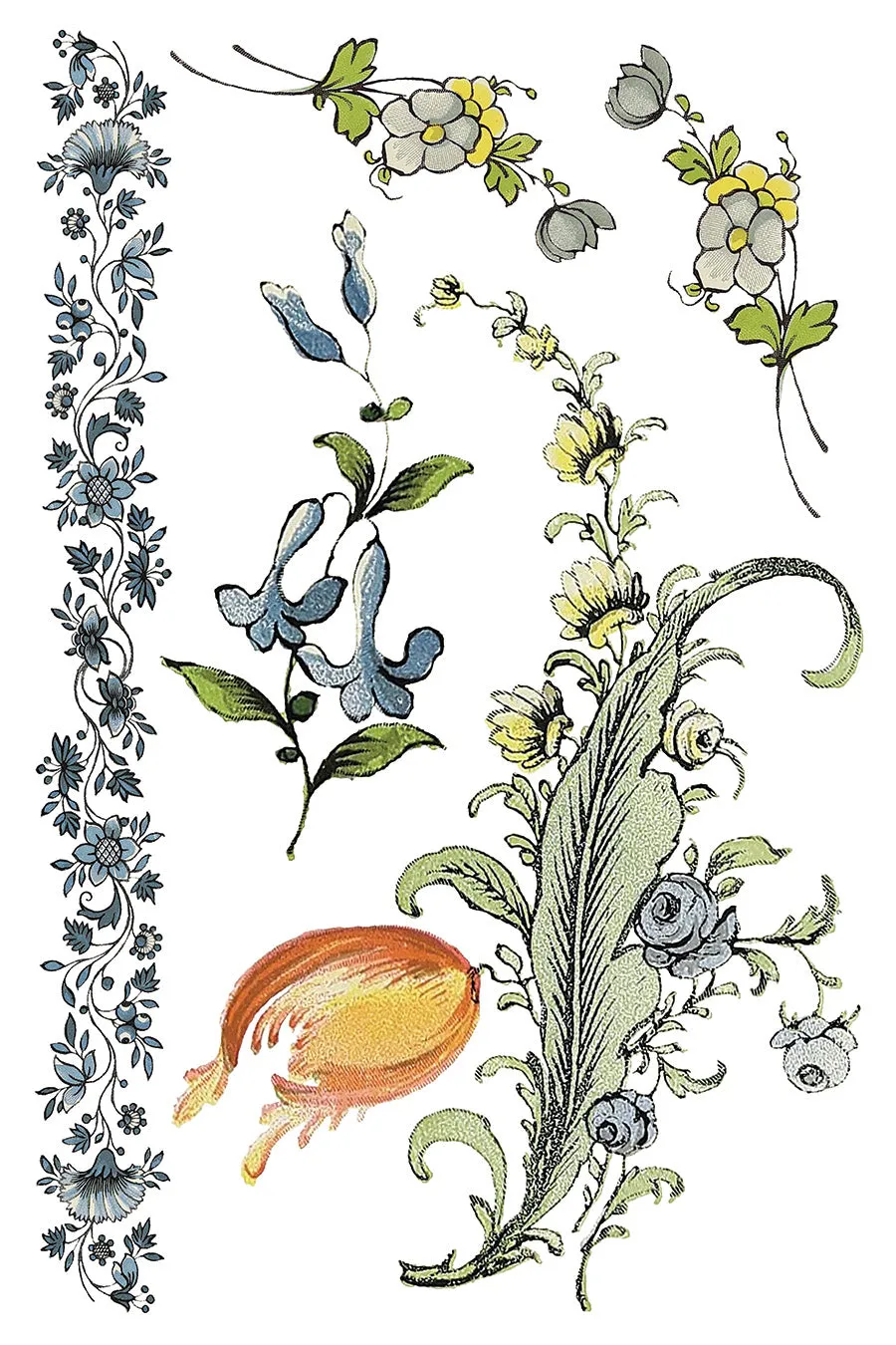 Fairy Tale Florals Transfer