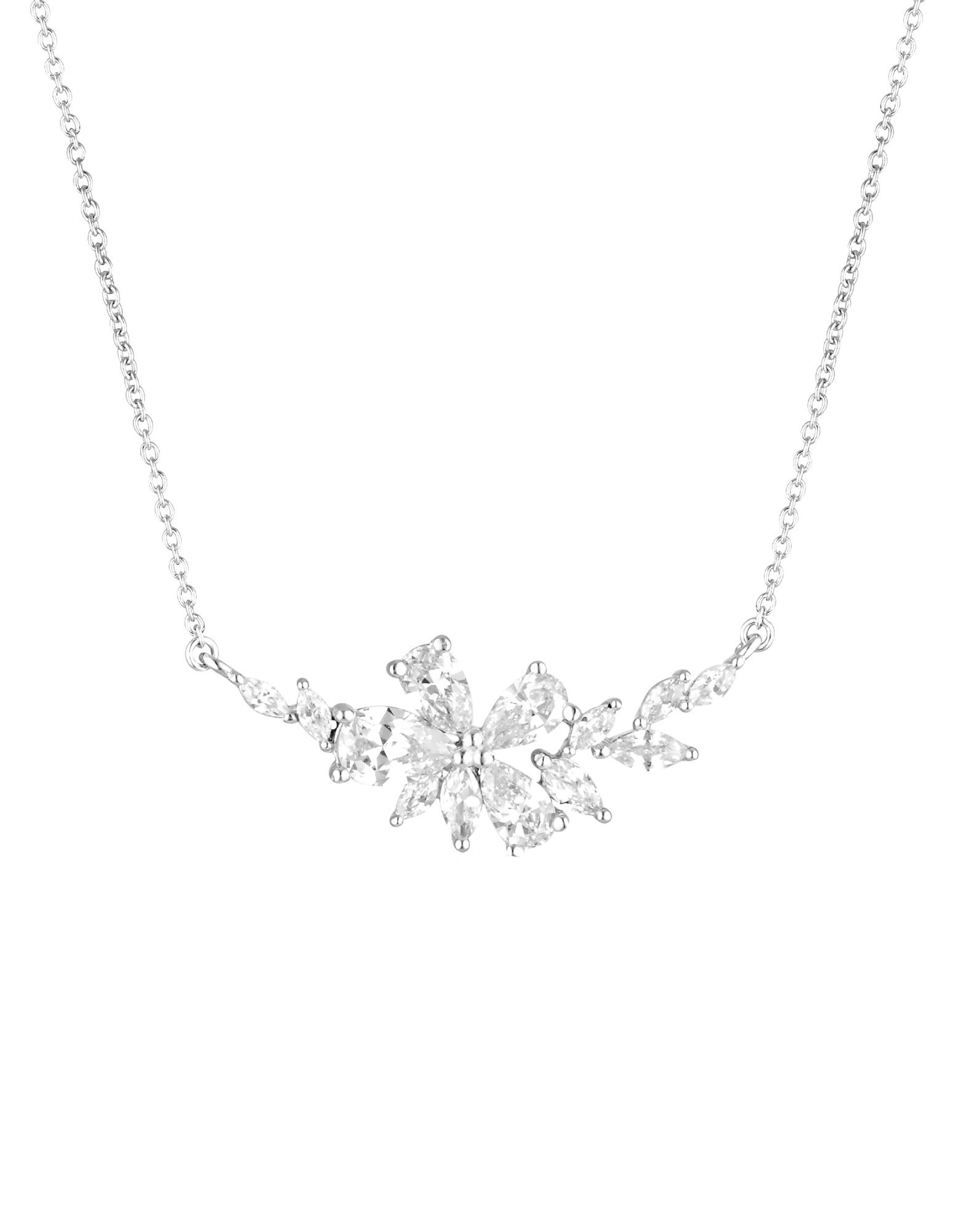 Georgini Iconic Bridal Hyacinth Necklace - Silver
