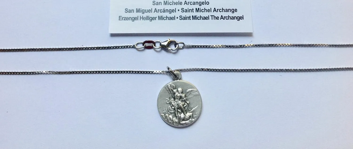 SAINT MICHAEL THE ARCHANGEL MEDAL - THE PATRON SAINTS MEDALS- 100% MADE IN ITALY