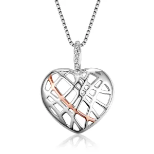 Silver and Diamond Pendant