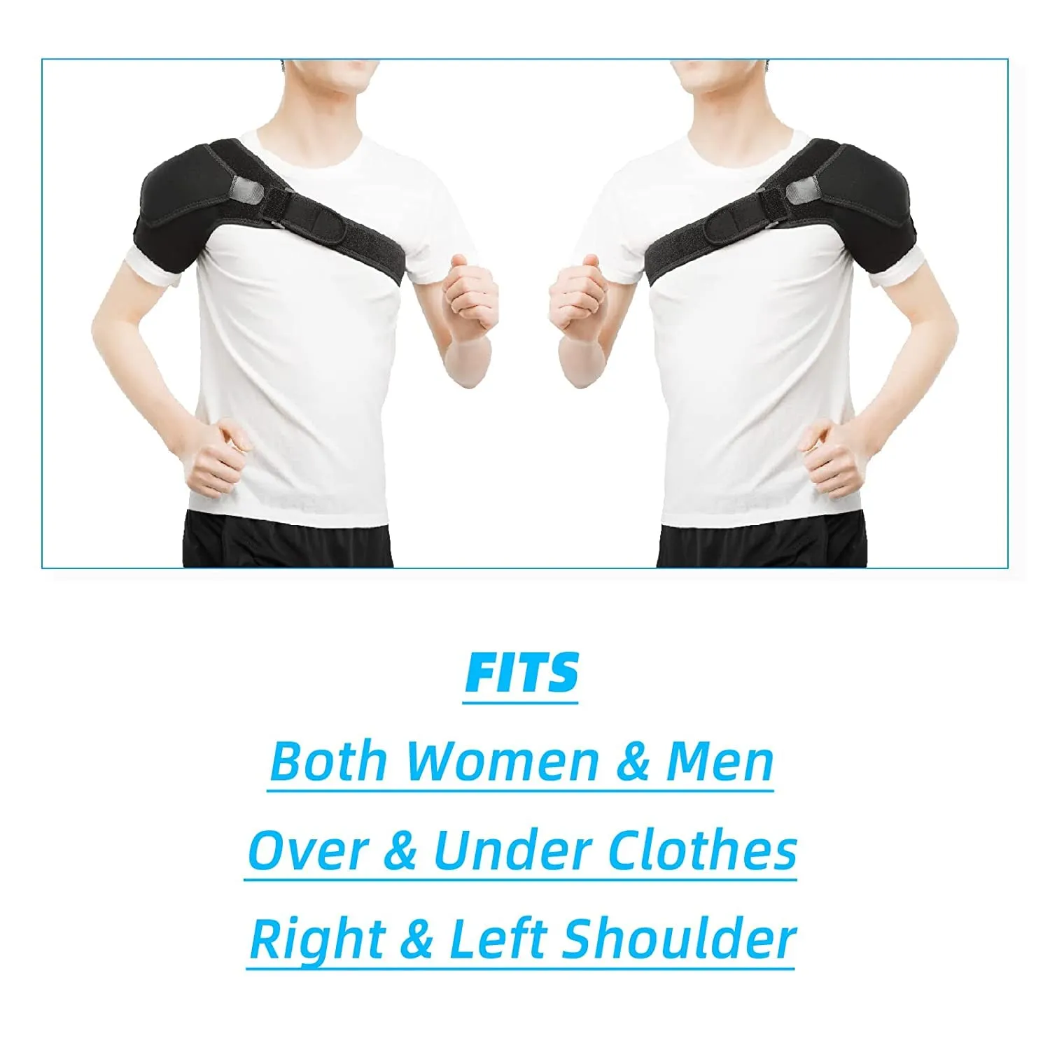 Solmyr Shoulder Brace Injury Recovery Compression Support Sleeve, Sleeve Wrap for Shoulder Stability, for Torn Rotator Cuff, Dislocation, Tendonitis, Sprain, Arthritis, Pain Relief, Fits Left and Right Arm, Men & Women(Right)