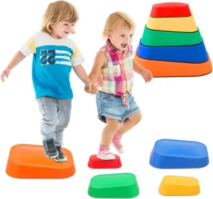 Stepping Stones for Kids Obstacle Courses Sensory Toys for Toddlers Indoor or Outdoor Balance Beam Promotes Physical Activity for Ages 3 Years and Up