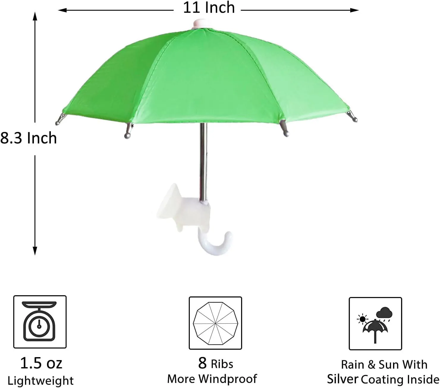 UV Protection Phone Umbrella - Universal Adjustable Piggy Suction Cup Phone Stand Sun Visor, Shade Cover