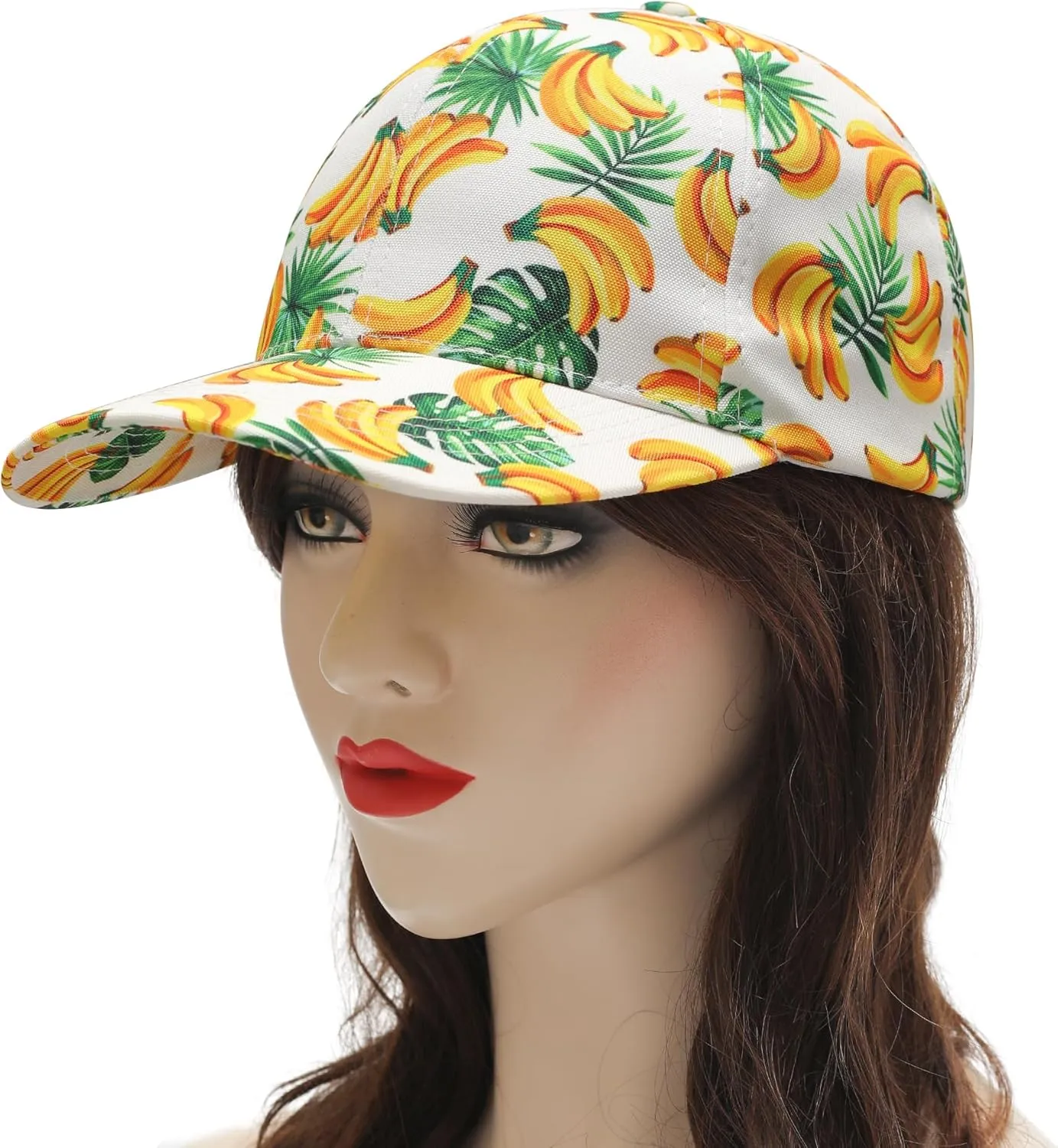 ZLYC Women Fashion Floral Print Baseball Cap Hawaiian Adjustable Snapback Dad Hat