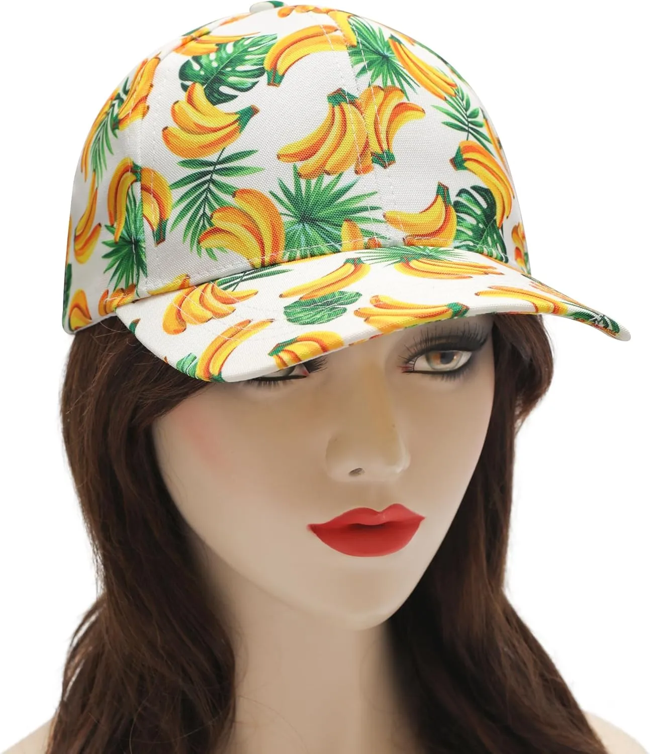 ZLYC Women Fashion Floral Print Baseball Cap Hawaiian Adjustable Snapback Dad Hat